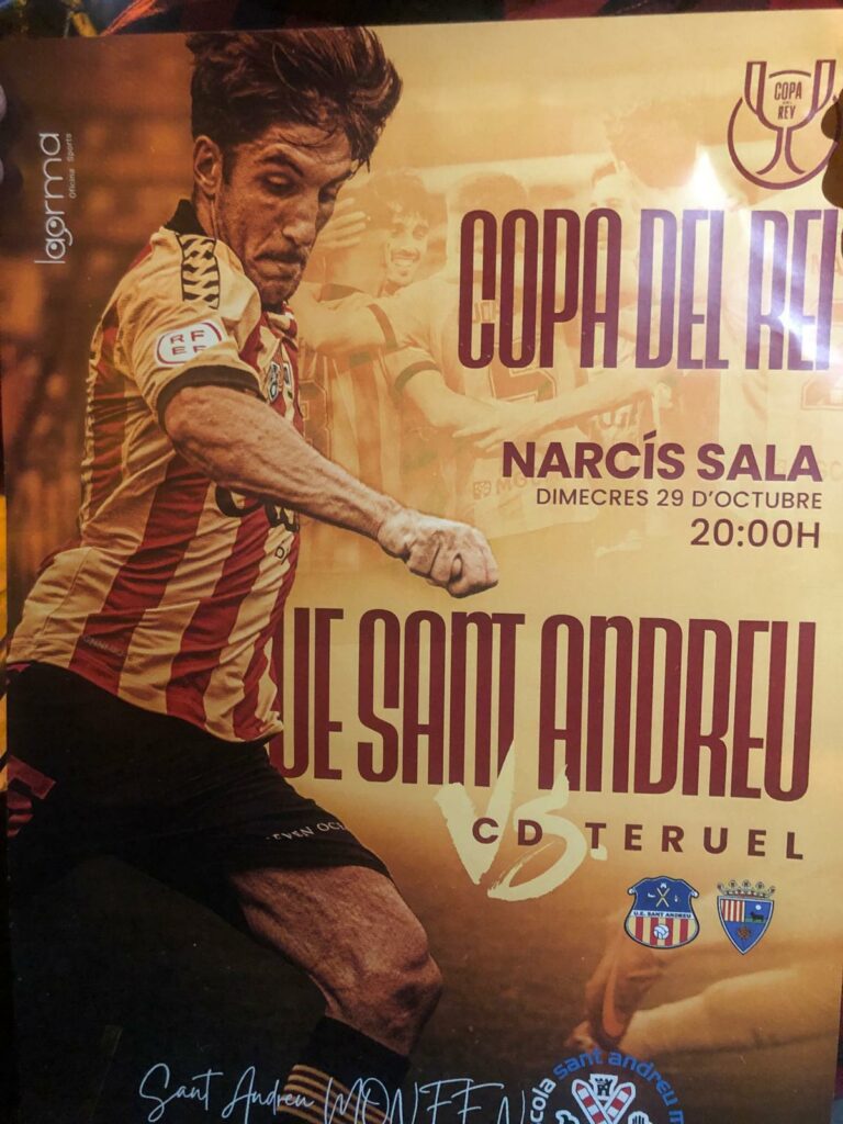 El CD Teruel lucha hasta el final y cae en la prórroga frente al UE Sant Andreu